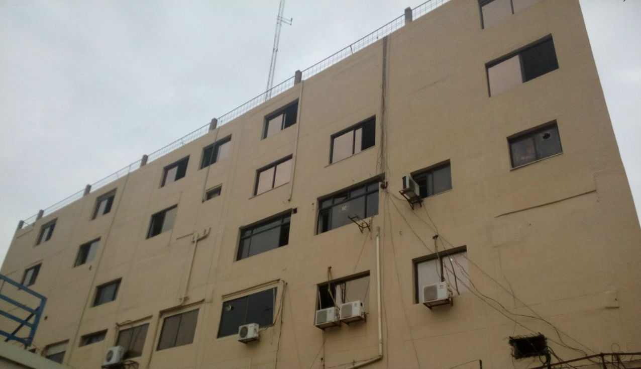 Plaza side view
